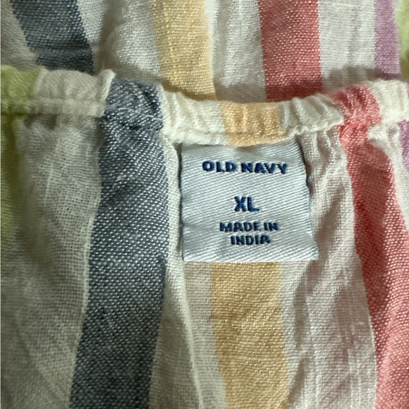 Old Navy Pastel Striped Spaghetti Strap Tank Top - Picture 5 of 6